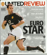 Μάντσεστερ Γιουνάιτεντ - Παναθηναϊκός – Champions League 2003 - 2004 - Πρόγραμμα Αγώνα – Manchester United - ΠΑΟ