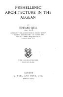 Prehellenic Architecture in the Aegean