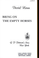 Bring on the Empty Horses