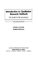 Introduction to Qualitative Research Methods