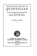 The Institutio oratoria