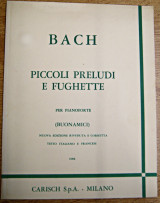 BACH Piccoli preludi e fughette (Buonamici) - Carish