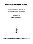 Das Grundrisswerk, 1400 grundrisse Ausgeführter bauten jeder Art, mit Erläuterungen, Schnitten und Schaubildern