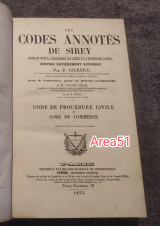 1853 - Les Codes Annotes de Sirey