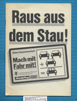 Raus aus dem stau : fahrgemeinschaft! “Macht mit Fahr mit”