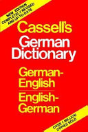 Cassell's German-English, English-German dictionary, deutsch-englisches, englisch-deutsches Wörterbuch