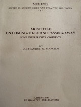 Aristotle on coming to be and passing away