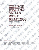 College writing skills, with readings