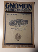 Gnomon vol:6 p.8 (Herbillon, Jules, Les cultes de Patras)