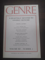 Genre , volume xii, number 2, summer 1979