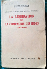 Finance et politique sous la Terreur - La liquidation de la Compagnie des Indes