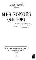 Mes songes que voici