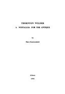 Thornton Wilder