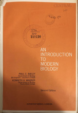 An Introduction to Modern Biology
