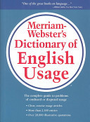 Merriam-Webster's Dictionary of English Usage