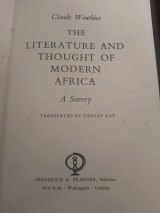 The Literature and Thought of Modern Africa