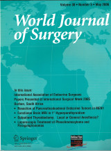 World Journal of Surgery, Volume 30, issue 5, May 2006