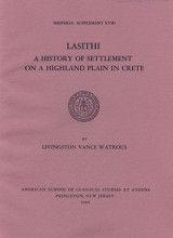 Lasithi: A History of Settlement on a Highland Plain in Crete