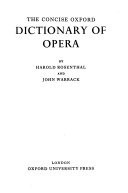 Concise Oxford Dictionary of Opera