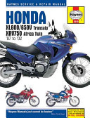 Haynes Honda XL600/650V Transalp, XRV750 Africa Twin '87 To '02