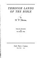 Through Lands of the Bible