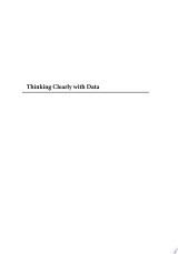 Thinking Clearly with Data