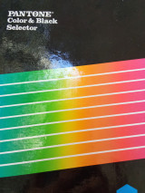 Pantone color and black selector