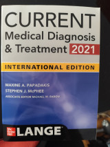 Current Medical Diagnosis and treatment 2021
