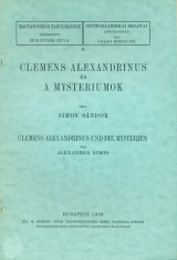 Clemens Alexandrinus és a mysteriumok (Clemens Alexandrinus und die mysterien)
