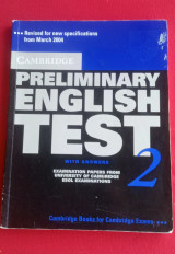 Cambridge Preliminary English Test 2 Student's Book with Answers