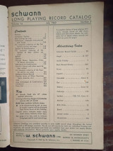 Schwann long playing record catalog volume 14 July 1962 Number 7