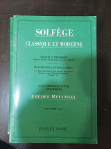 Solfege Classique et moderne Volume No.2