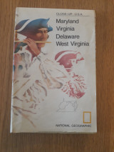 Close-up: U.S.A. Maryland. Virginia. Delaware. West Virginia
