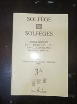 Solfege des Solfeges 3a
