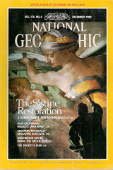 National Geographic December 1989 - Restoration of Capella Sistine