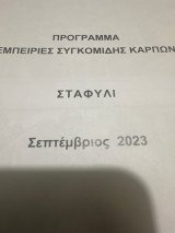 Εμπειρίες συγκομιδής καρπών σταφύλι