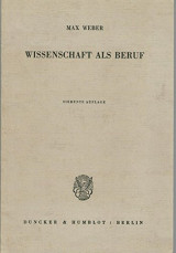 Wissenschaft als Beruf
