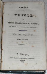 Abrege Du Voyage Du Jeune Anacharsis En Grece 1838 V. Eugène