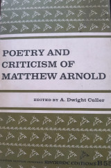 Poetry and criticism of Matthew Arnold