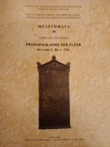 Prosopographie der eleer: Bis zum 1. Jh. v. Chr.