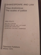 Shakespeare and Law: Titus Andronicus: The Scales of Justice