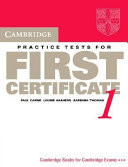 Cambridge Practice Tests for First Certificate 1 Student's Book