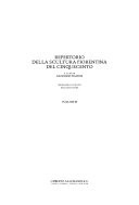 Repertorio della scultura fiorentina del Cinquecento