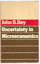 Uncertainty in Microeconomics