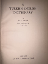 A Turkish English dictionary
