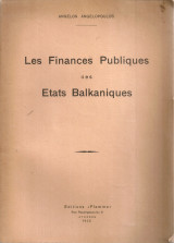 Les Finances Publiques des Etats Balkaniques