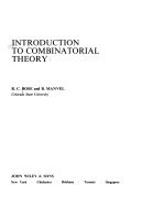 Introduction to Combinatorial Theory