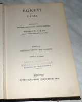 Homeri opera 1954 Thomas Allen tomvs III