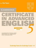 Cambridge Certificate in Advanced English 5 Teacher's Book