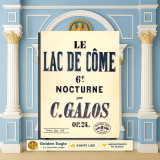 Le Lac de come 6e nocturne par C. Galos (νυκτωδία) / [Έκδοση Γ. Φεξή: Αθήνα δεκ. 1910] συλλεκτική παρτιτούρα, Fexis, μουσική, πιάνο